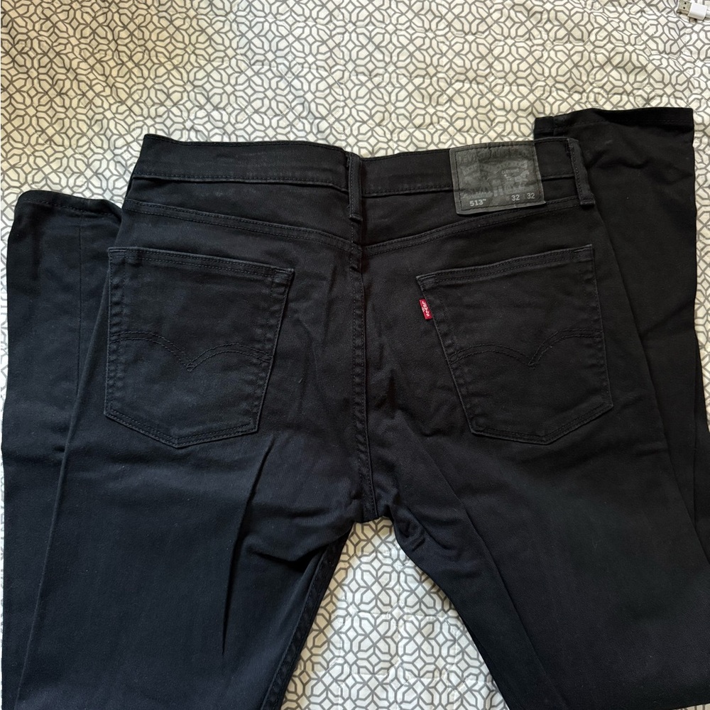 Levi's Black Slim Jeans 513
